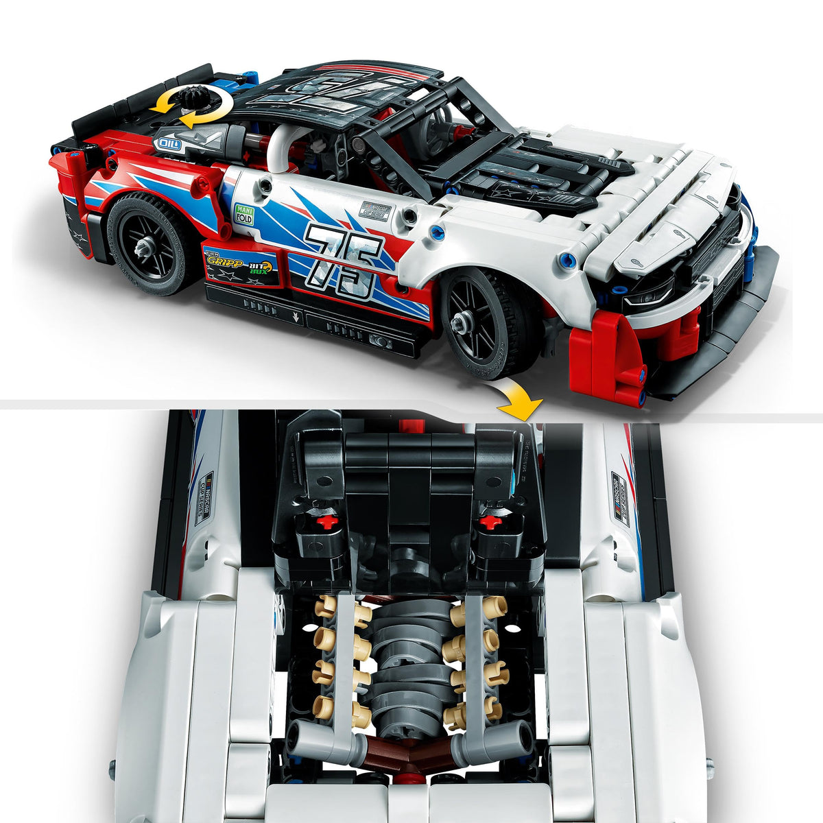 Technic NASCAR Next Gen Chevrolet Camaro ZL1 Model Car Kit D357